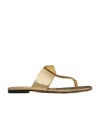 Valentino Garavani Roman Stud Flat Sandals With Signature Detailing In Nude