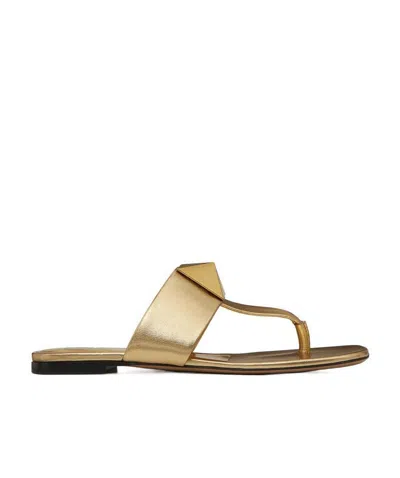 VALENTINO GARAVANI ROMAN STUD FLAT SANDALS
