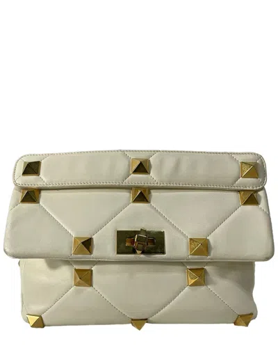 Valentino Garavani Valentino Roman Stud Large Leather Shoulder Bag