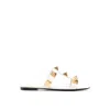 Valentino Roman Stud Leather Flat Sandals