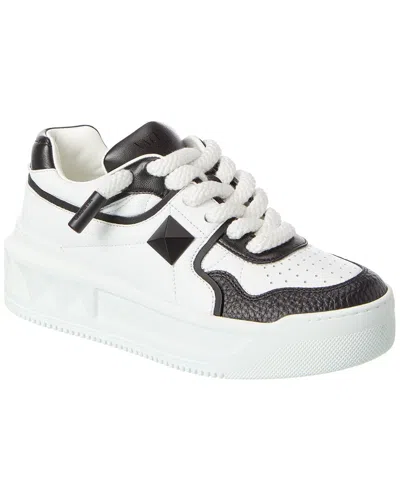 Valentino Garavani Valentino Roman Stud Leather Sneaker In White