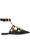 Valentino Rockstud Detail Pointed Toe Pumps In Black