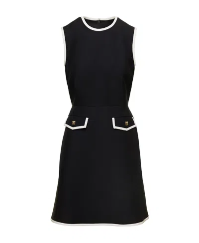 Valentino Roman Stud Sleeveless Dress In Black