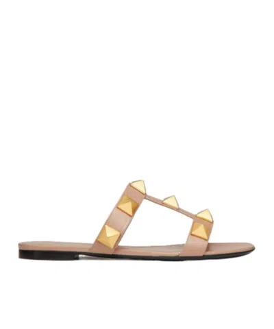 VALENTINO GARAVANI ROMAN STUD SLIDE SANDALS