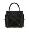 Valentino Roman Stud Tote Bag In Black