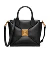 Valentino Roman Stud Tote Bag In Black