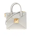Valentino Roman Stud Tote Bag In Ivory