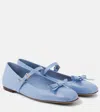 Valentino Romance Bow Ballet Flats In Blau