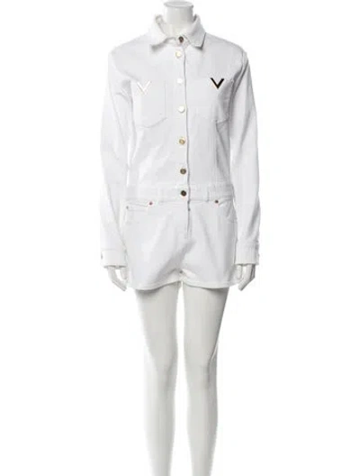 Pre-owned Valentino Romper In White