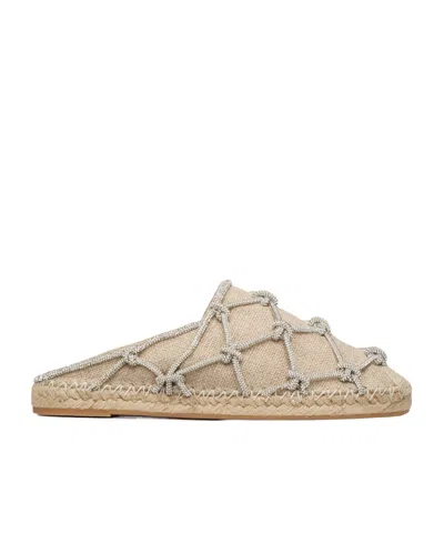 Valentino Garavani Rope-detail Espadrilles In Nude