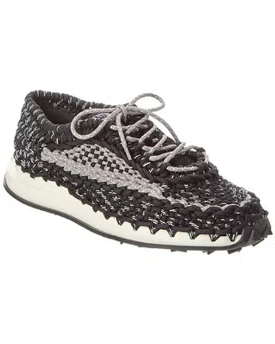 Pre-owned Valentino Garavani Valentino Rope Sneaker Men's In Black