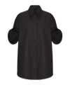 Valentino Bluse Aus Compact Popeline Frau Schwarz 40 In Black