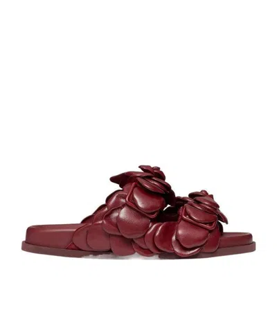 Valentino Garavani Rose Edition Mule Sandals In Red