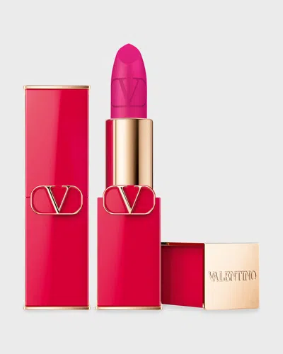 Valentino Rosso Matte  Refillable Lipstick In 302r