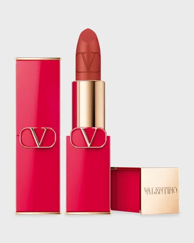 Valentino Rosso Matte  Refillable Lipstick In 409a