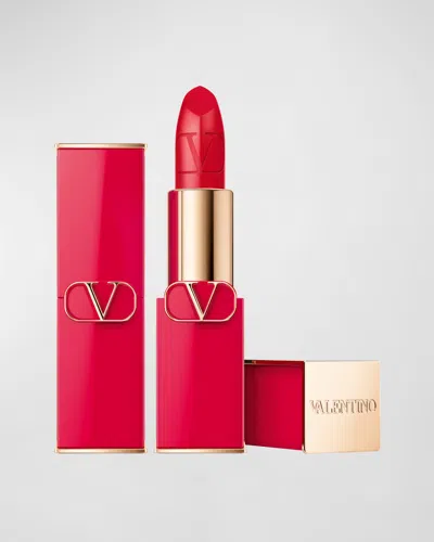 Valentino Rosso Satin  Lipstick In 201a