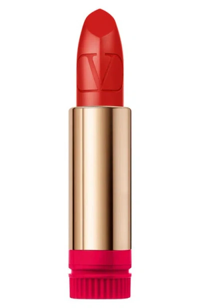 Valentino Satin Rosso  Lipstick Refill In Red