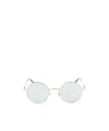 Valentino Metal Sunglasses With Adjustable Nose Pads In Blue