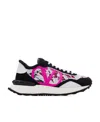 Valentino Round Head Fastened With Low-top Casual Sneakers In White