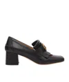 Valentino Garavani Vlogo Signature Fringed Calfskin Pumps 55mm Woman Black 40 In Black