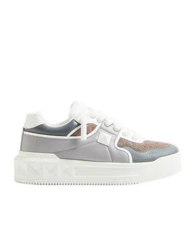 Valentino Garavani Studded Sneakers Chunky Sole In Red