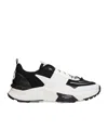 Valentino True Act Leather-trimmed Mesh And Rubber Sneakers In White
