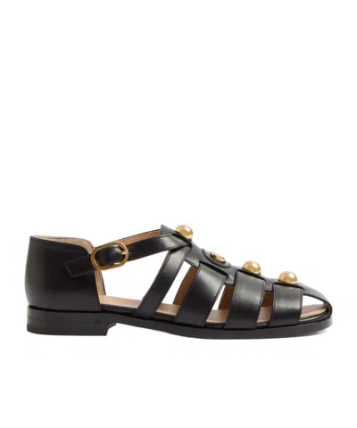 VALENTINO GARAVANI VLOGO SIGNATURE CALFSKIN FISHERMAN SANDAL 20MM