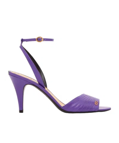 VALENTINO GARAVANI ROUND-HEADED HIGH-HEELED SANDALS