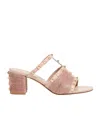 Valentino Round-headed High-heeled Sandals In Nude