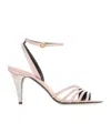 Valentino Ladycrush Leather Ankle-strap Sandals In Pink