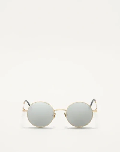 Valentino Garavani Valentino Round Metal Frame Unisex Gold/silver 48
