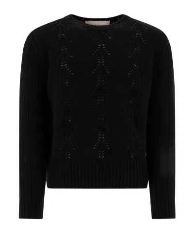 VALENTINO VALENTINO CREWNECK LONG-SLEEVED JUMPER