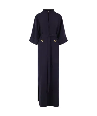 Valentino Round-neck Dress In Black