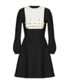 Valentino Round Neck Dress In Black