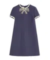 Valentino Knee Length Dress Short Sleeves In Blue