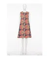 Valentino Floral Jacquard Midi Dress In Multicolor