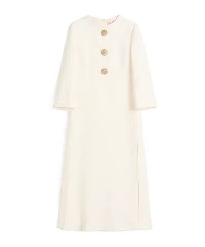 VALENTINO CREPE COUTURE MIDI DRESS