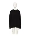 Valentino Round Neck Sweater In Black