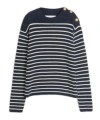Valentino Maglione In Cotone Ricamato Uomo In Black