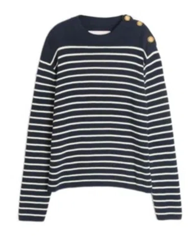 VALENTINO VALENTINO STRIPED CREWNECK JUMPER