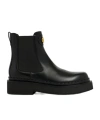 Valentino Stylish Platform Boots Featuring Elastic Panels In Black