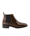 Valentino Round Toe Ankle Boots In Brown