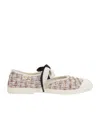 Valentino Bay By Bay Checked Tweed Sneakers In Multi