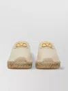 Valentino Round Toe Closed Back Espadrille Sole Mule