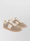 Valentino Upvillage Corduroy-panel Shearling Sneakers In Brown