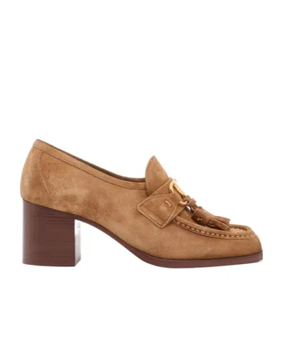Valentino Garavani Round-toed High Heels In Brown