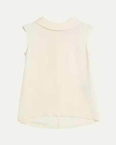 VALENTINO ROUNDED FUNNEL NECK TOP