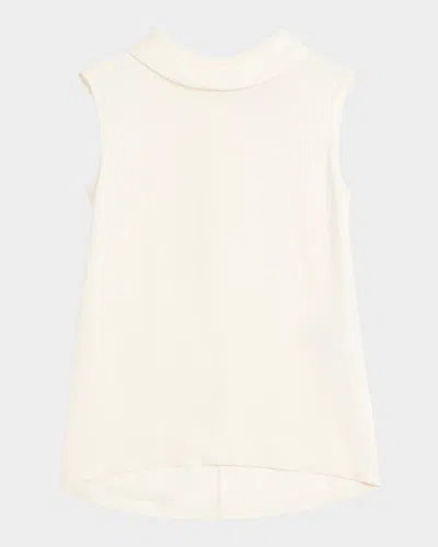VALENTINO ROUNDED FUNNEL NECK TOP
