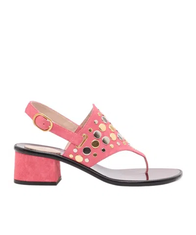 Valentino Garavani Round-toe High-heeled Sandals In Pink