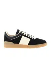 Valentino Upvillage Logo Sneakers Round Toe Rubber In Black